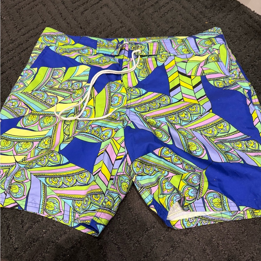 Colorful Geometric Swim Shorts